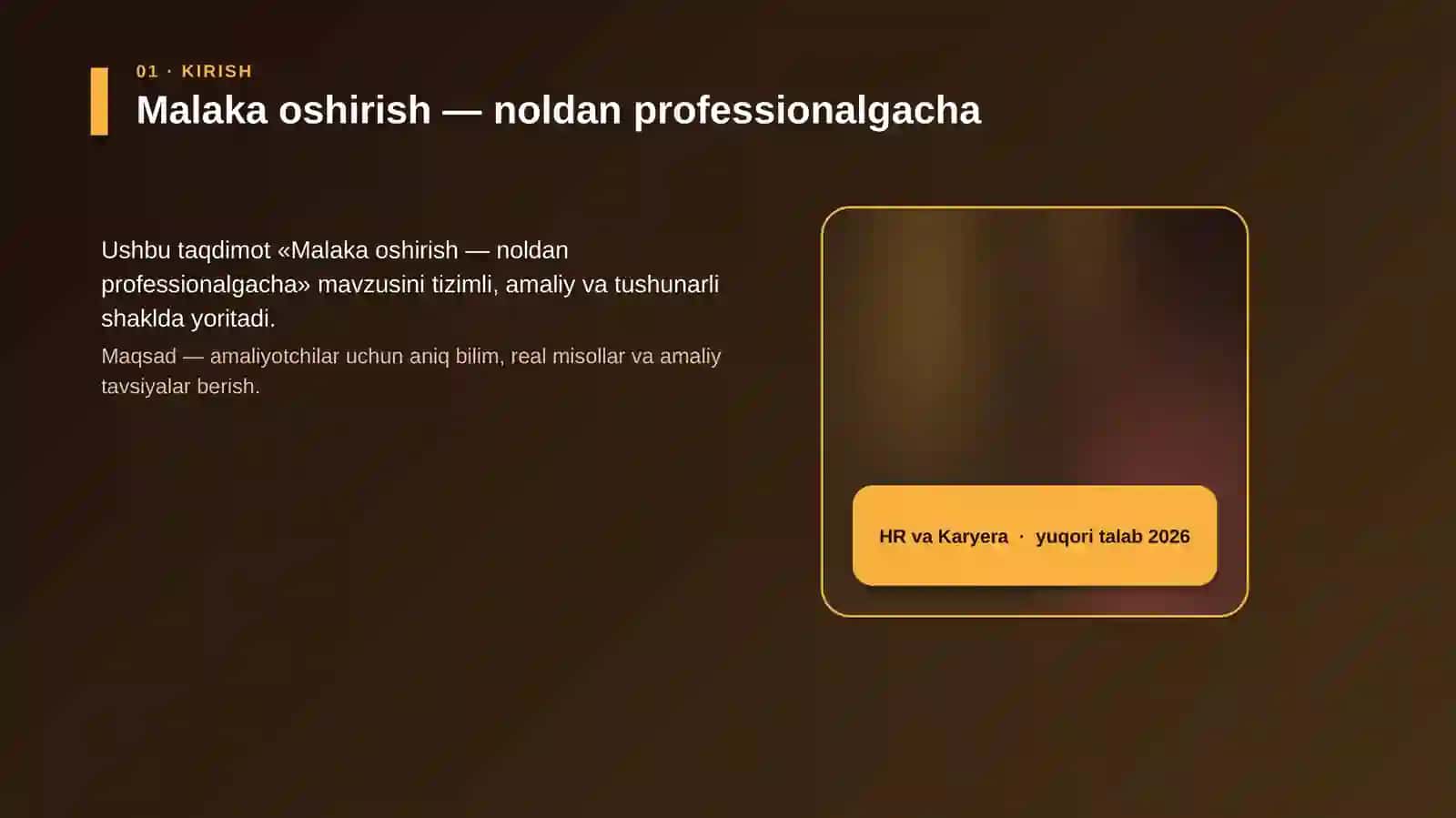 Malaka oshirish — noldan professionalgacha 4