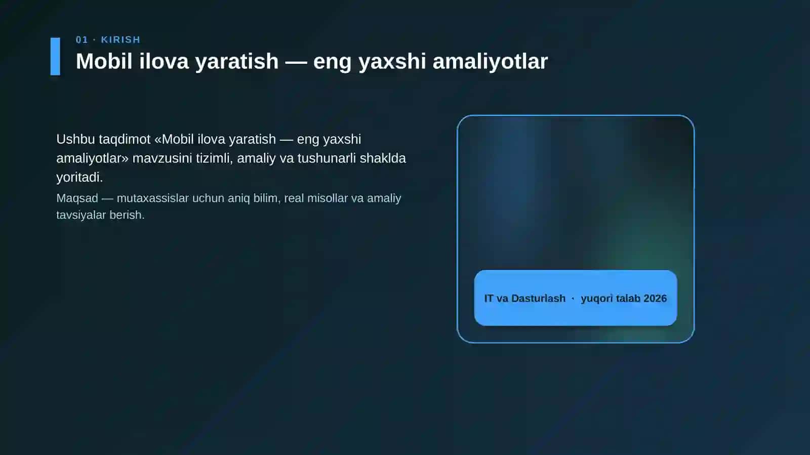Mobil ilova yaratish — eng yaxshi amaliyotlar 4