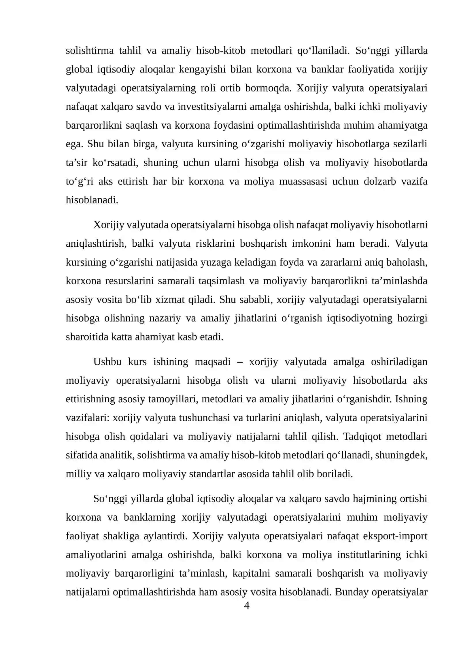 XORIJIY VALYUTADAGI OPERATSIYALARNI HISOBGA OLISH VA MOLIYAVIY INOBATGA AKS ETTIRISHNING XUSUSIYATLARI 4