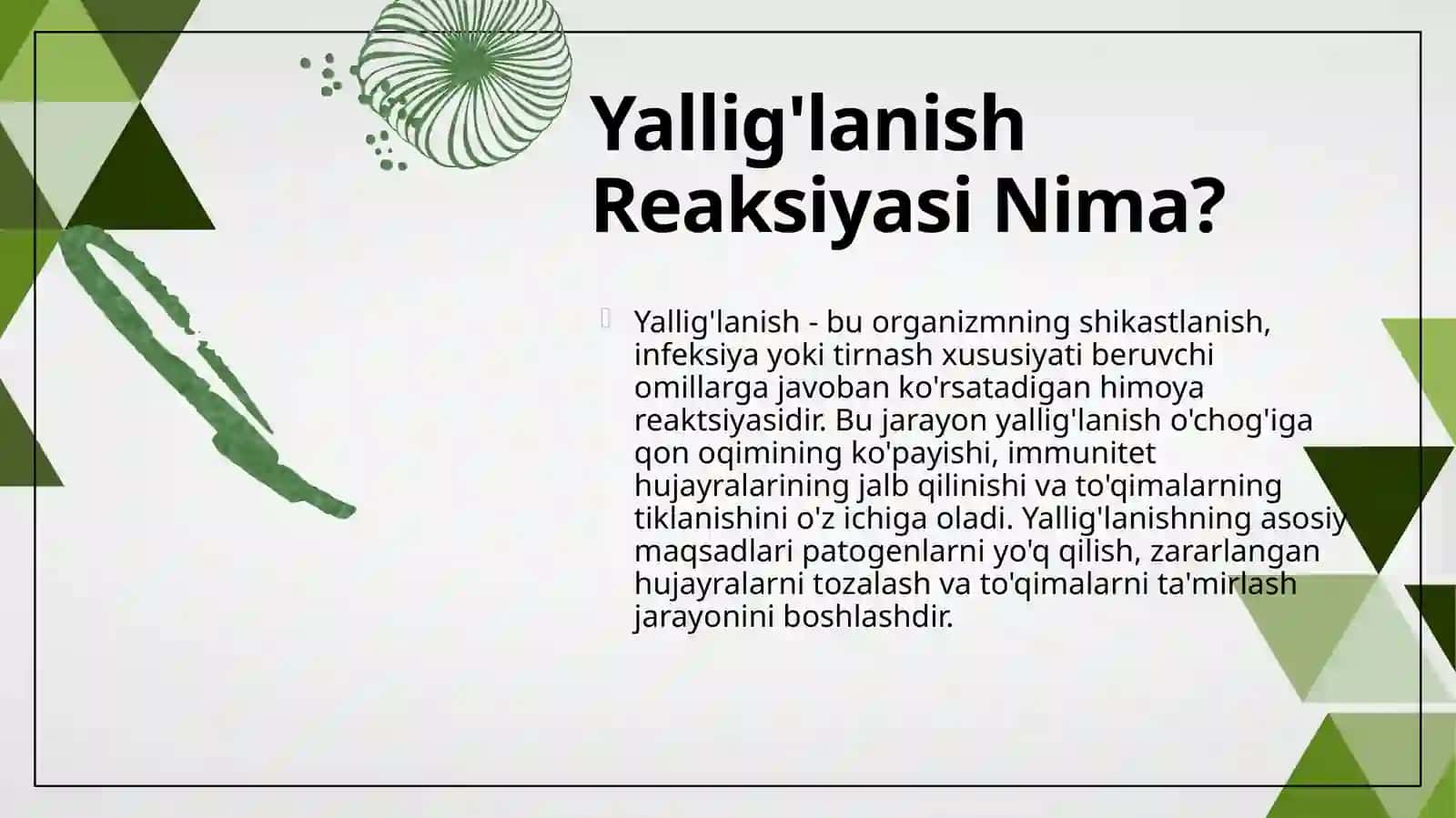 Yallig'lanish reaksiyasi vaqtida hujayralarning o'zaro ta'siri 4
