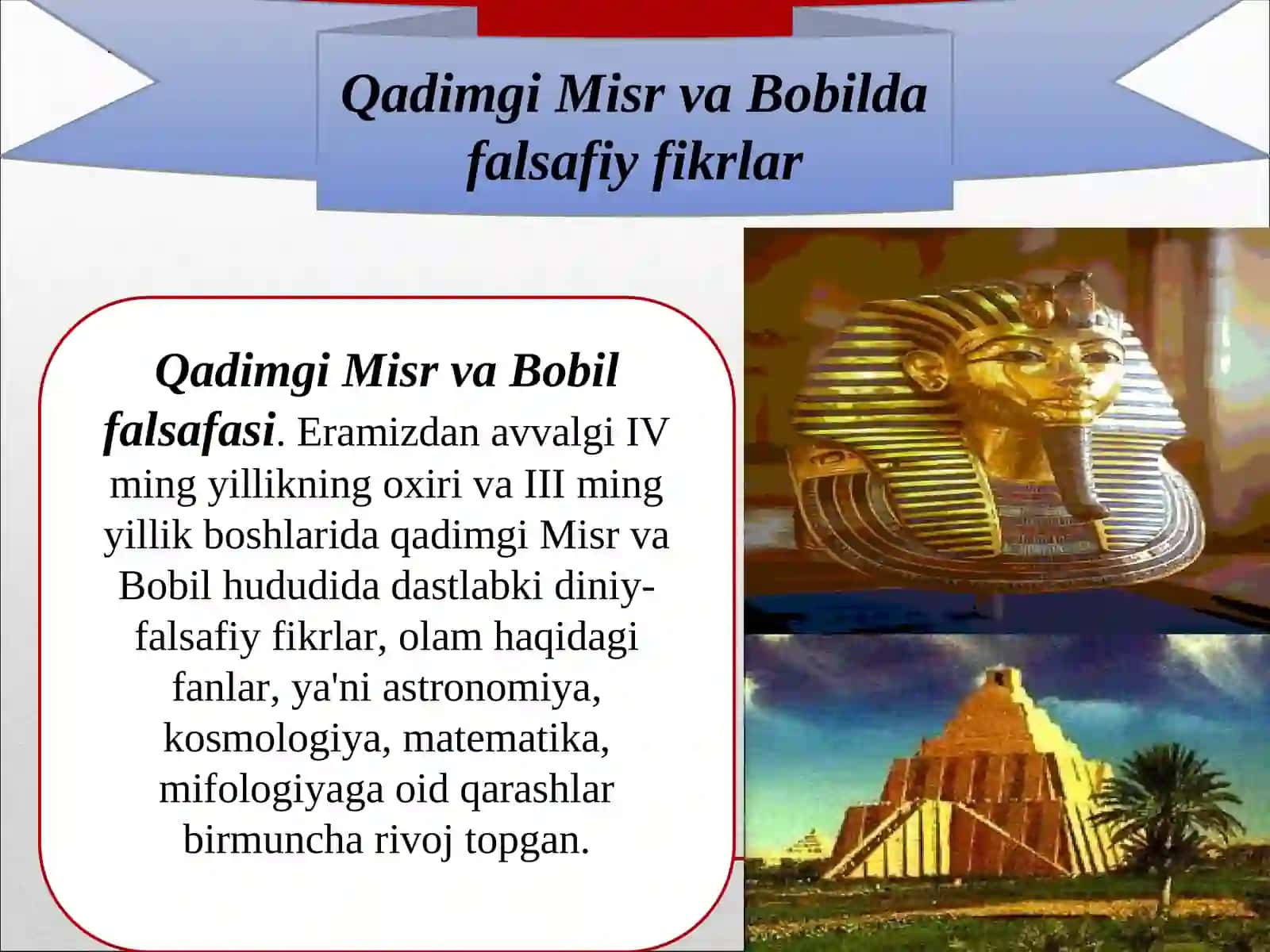 Qadimgi Sharqda falsafiy qarashlar rivoji 4