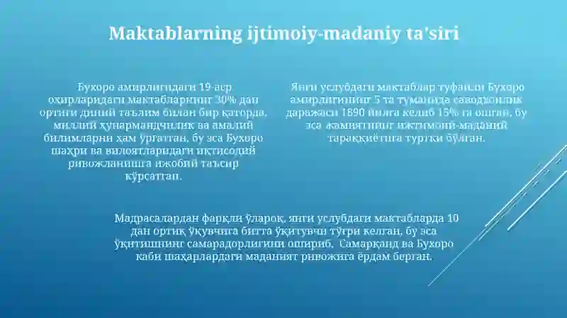 Buxoro amirligida yangi usul maktablari 4