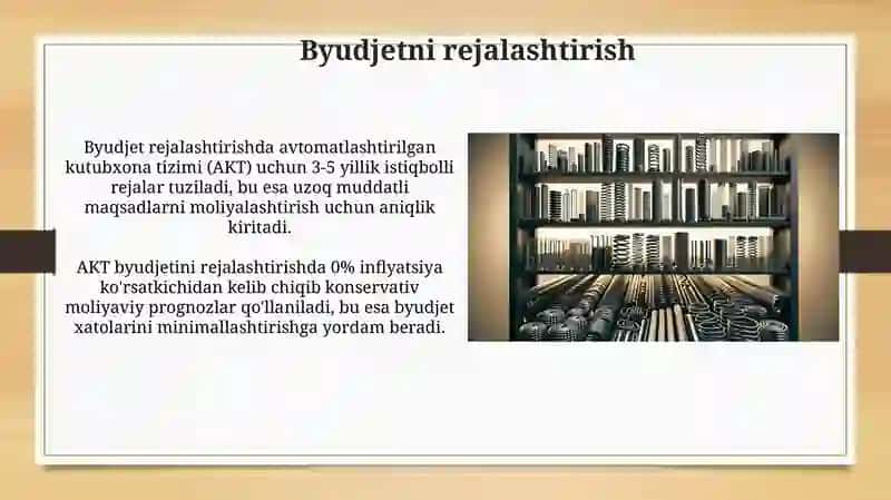 Avtomatlashtirilgan Kutubxona Tizimi Fondini Shakllantirish 4