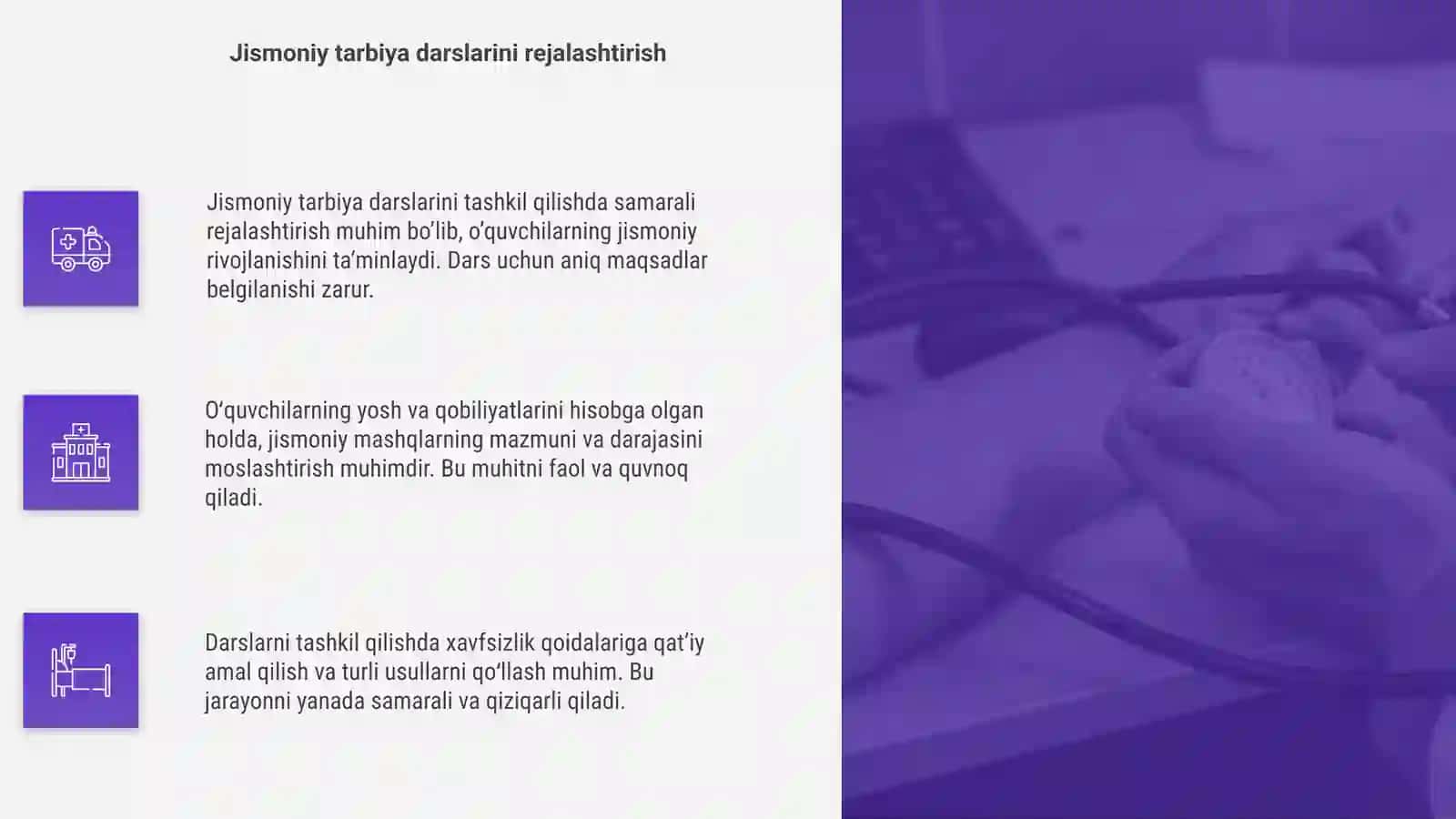 Ta’lim muassasalarida jismoniy tarbiya darslarini tashkil qilish va o’tkazish usullari 4