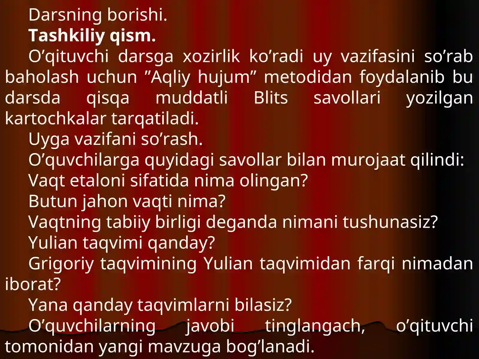 Quyosh sistemasidagi sayyoralar. Kepler qonunlari 4