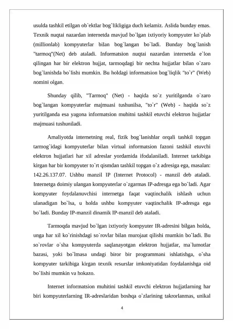 Dasturlash tillari orqali (PHP, Java Script) web- sahifa yaratish. Matn muharrirlarida Web-sahifa yaratish 4