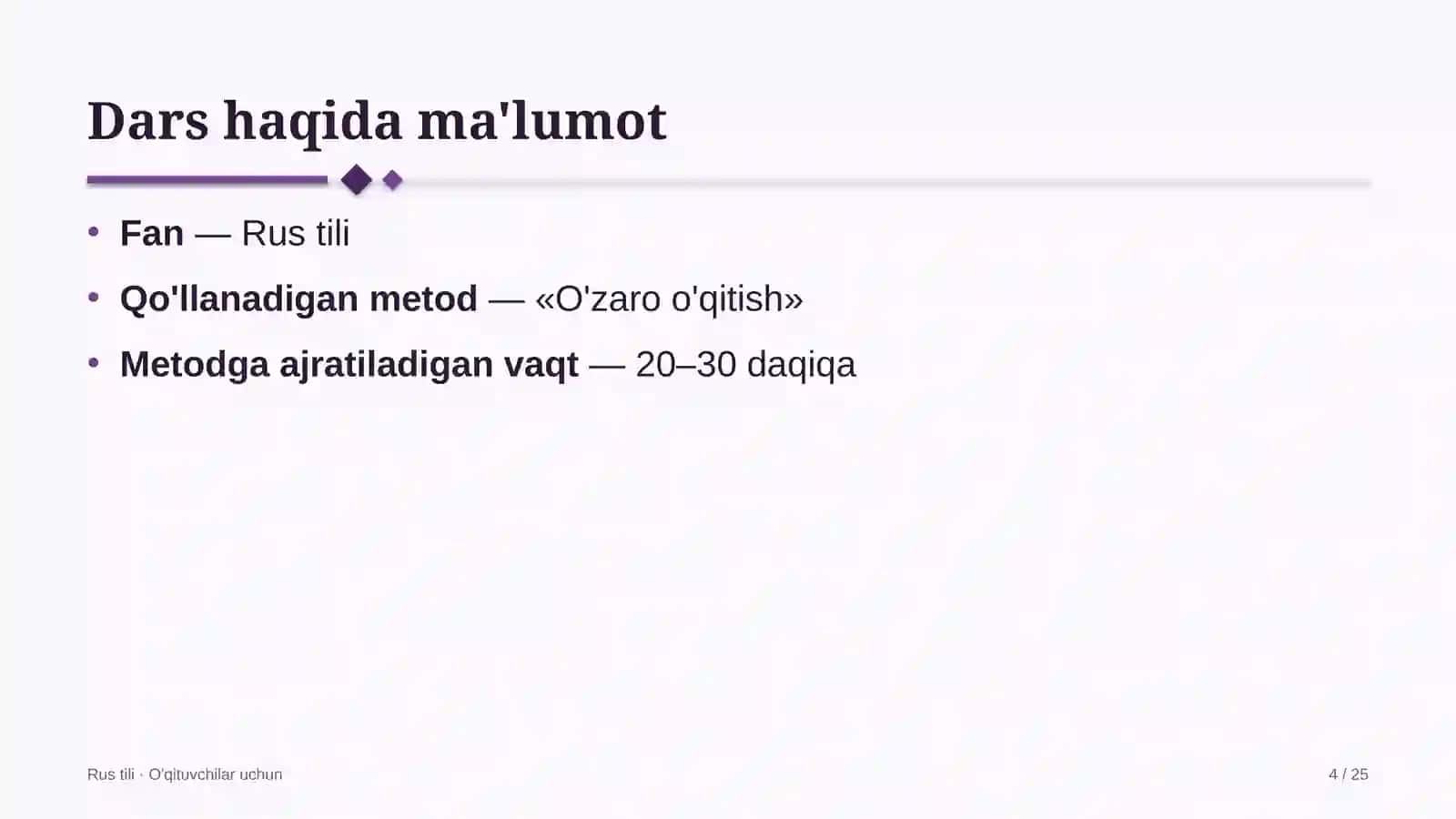 rus tili darslarida o'zaro o'qitish metodidan foydalanish 6486 4