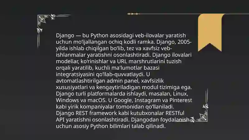 Django dasturlash tili 4