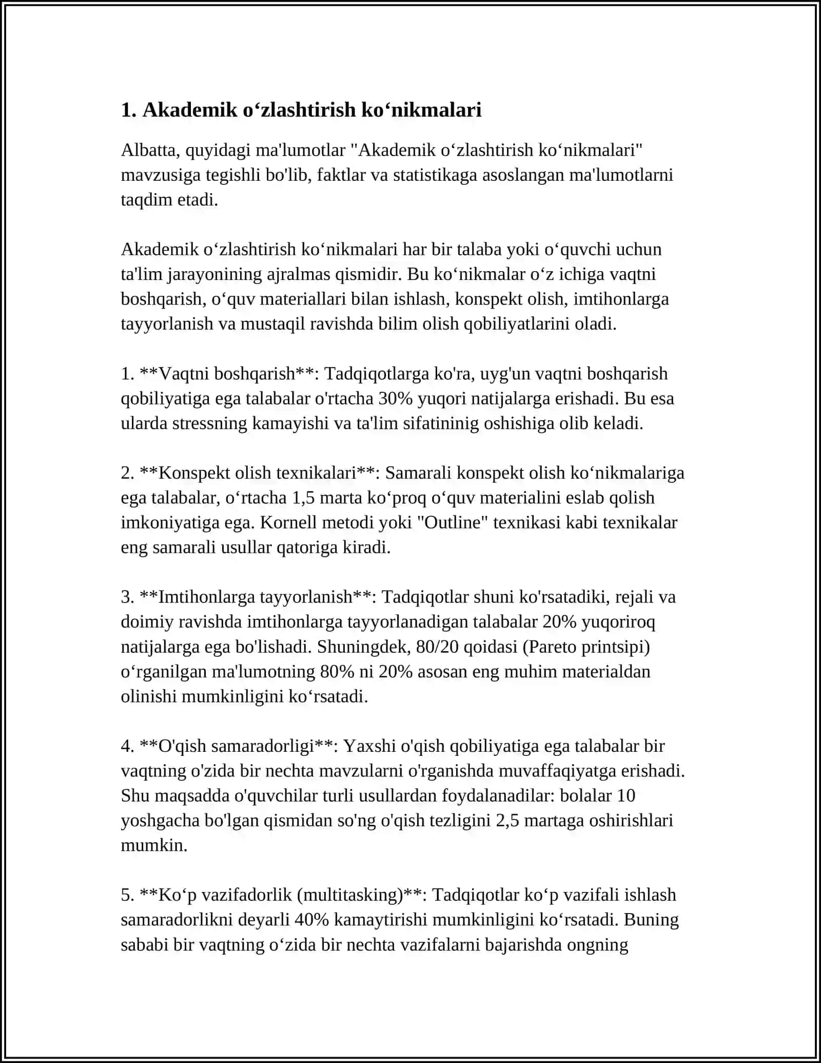AKADEMIK KOʻNIKMALAR VA KASBIY KOMPETENTLIK FANINING MAQSADI 4