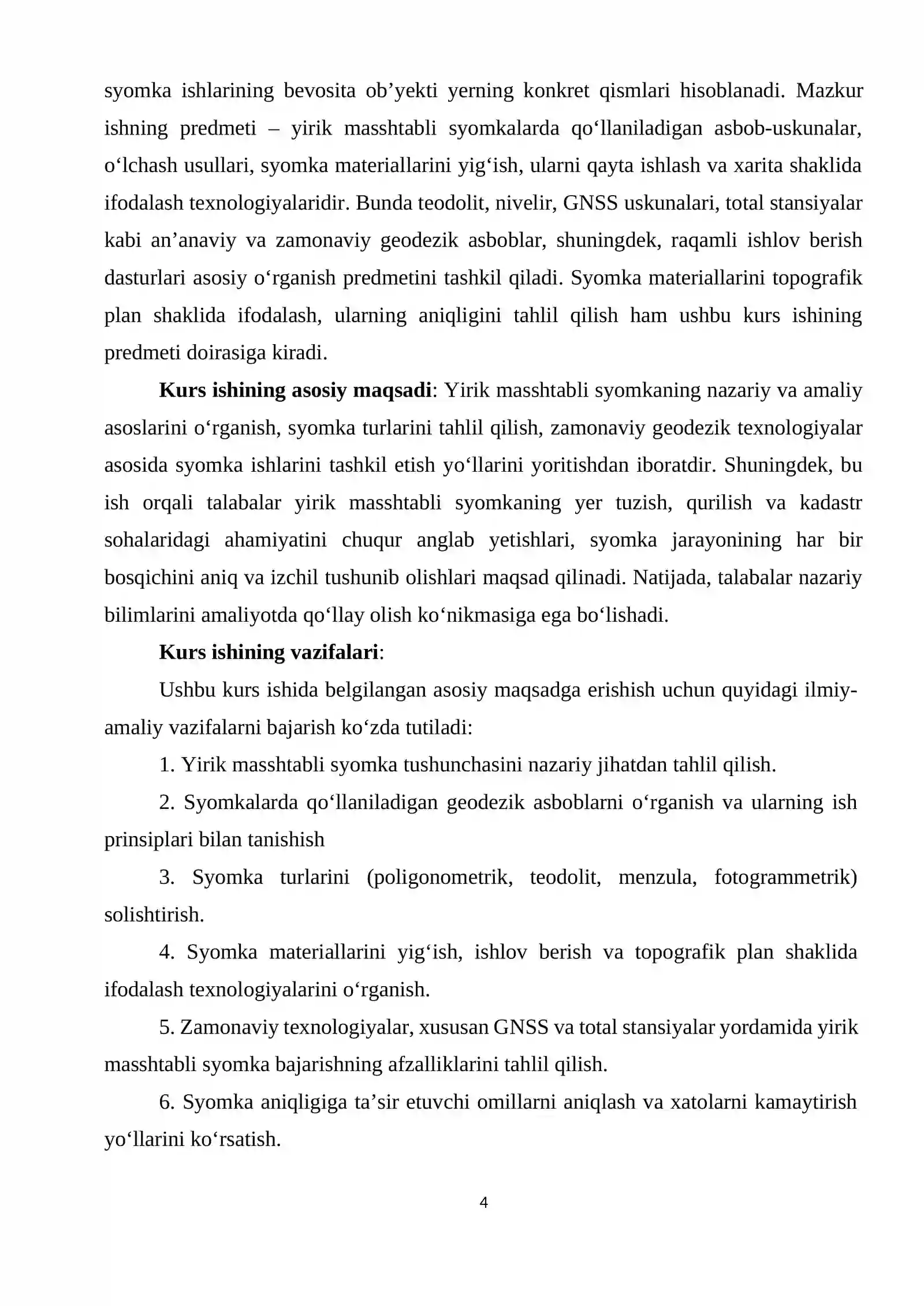 Yirik masshtabli syomka kurs ishi 4