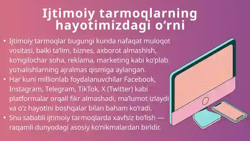 Ijtimoiy tarmoqlar xavfsizligi 4