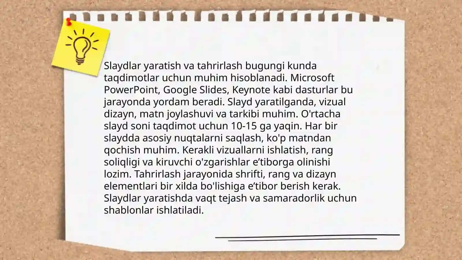 PowerPoint dasturining imkoniyatlari 4