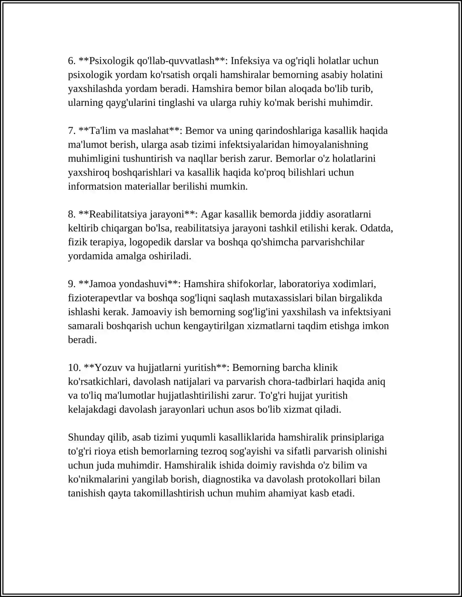 ASAB TIZIMI YUQUMLI KASALLIKLARDA HAMSHIRALIK ISHI 4