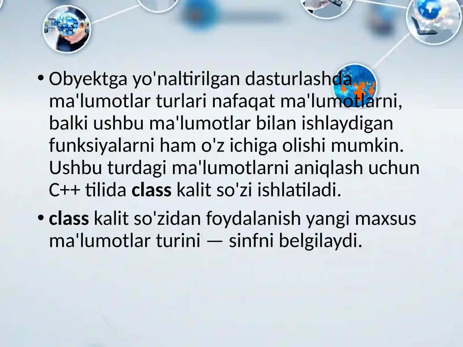 C++ sinfdagi maydon va metodlar, ularga murojaatlar. 4