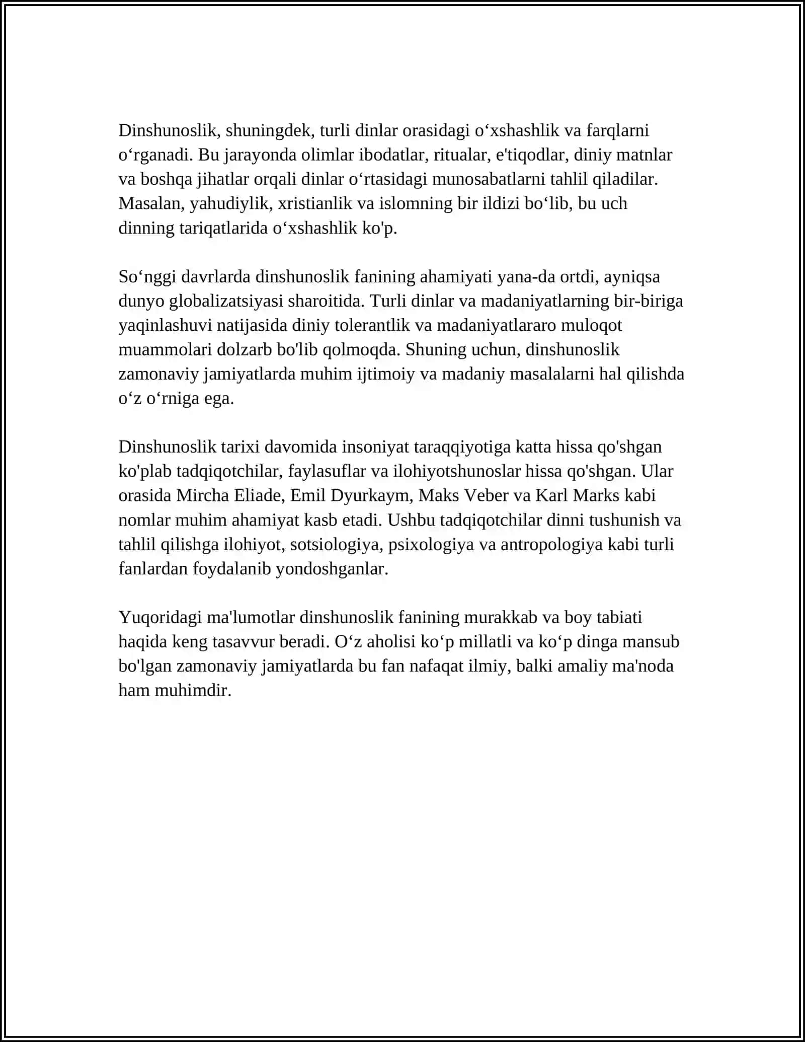 DINSHUNOSLIK FANINING MAQSAD VA VAZIFALARI 4