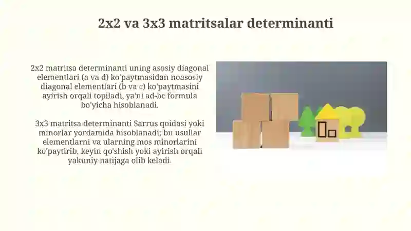 Determinant va ularning xossalari 4