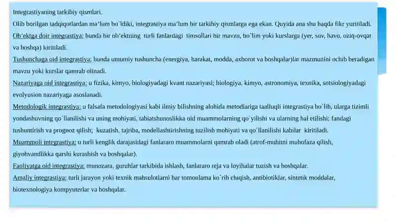 O`QUVCHILARNING O`ZLASHTIRGAN BILIMLARI NATIJALARINI TEKSHIRISH VA TASHXIS QILISHNING MAQSAD VAVAZIFALARI.INNOVATSTIONPEDAGOGIKA 4
