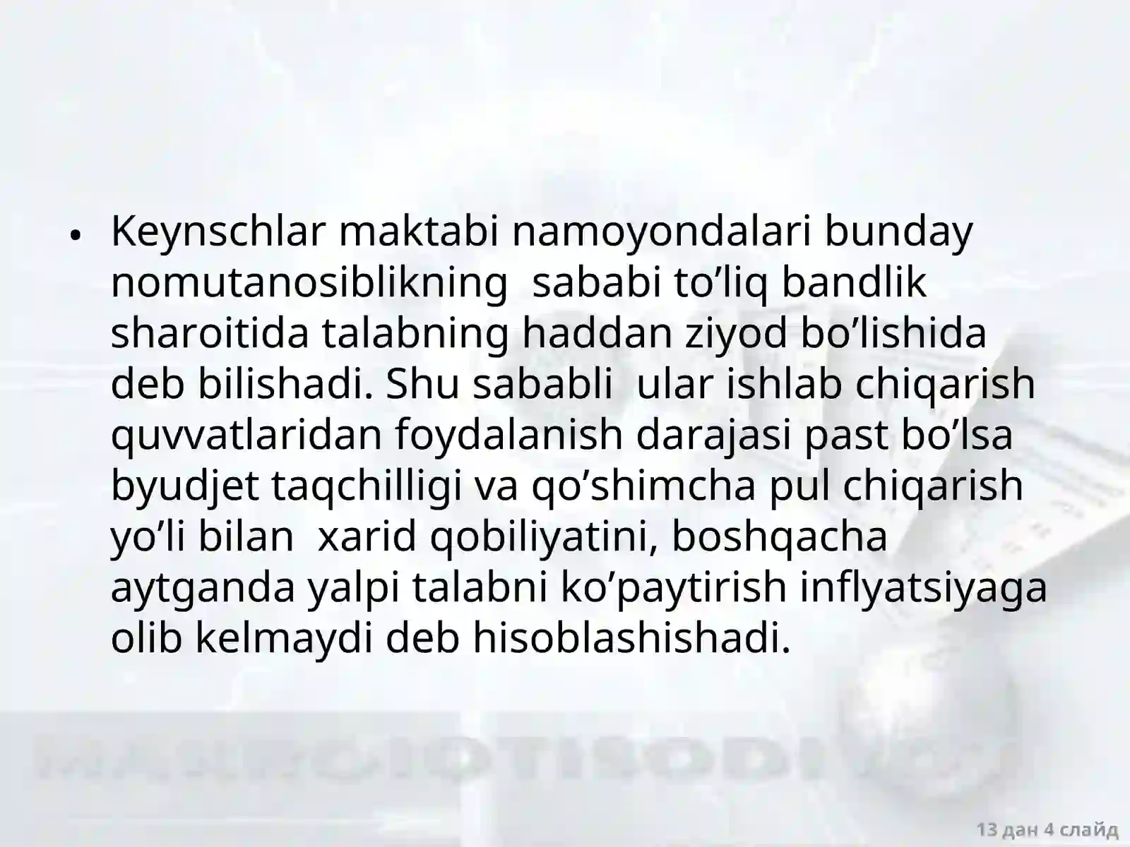 Inflyatsiya VA AKSILINFLYATSIYASIYOSATI 4