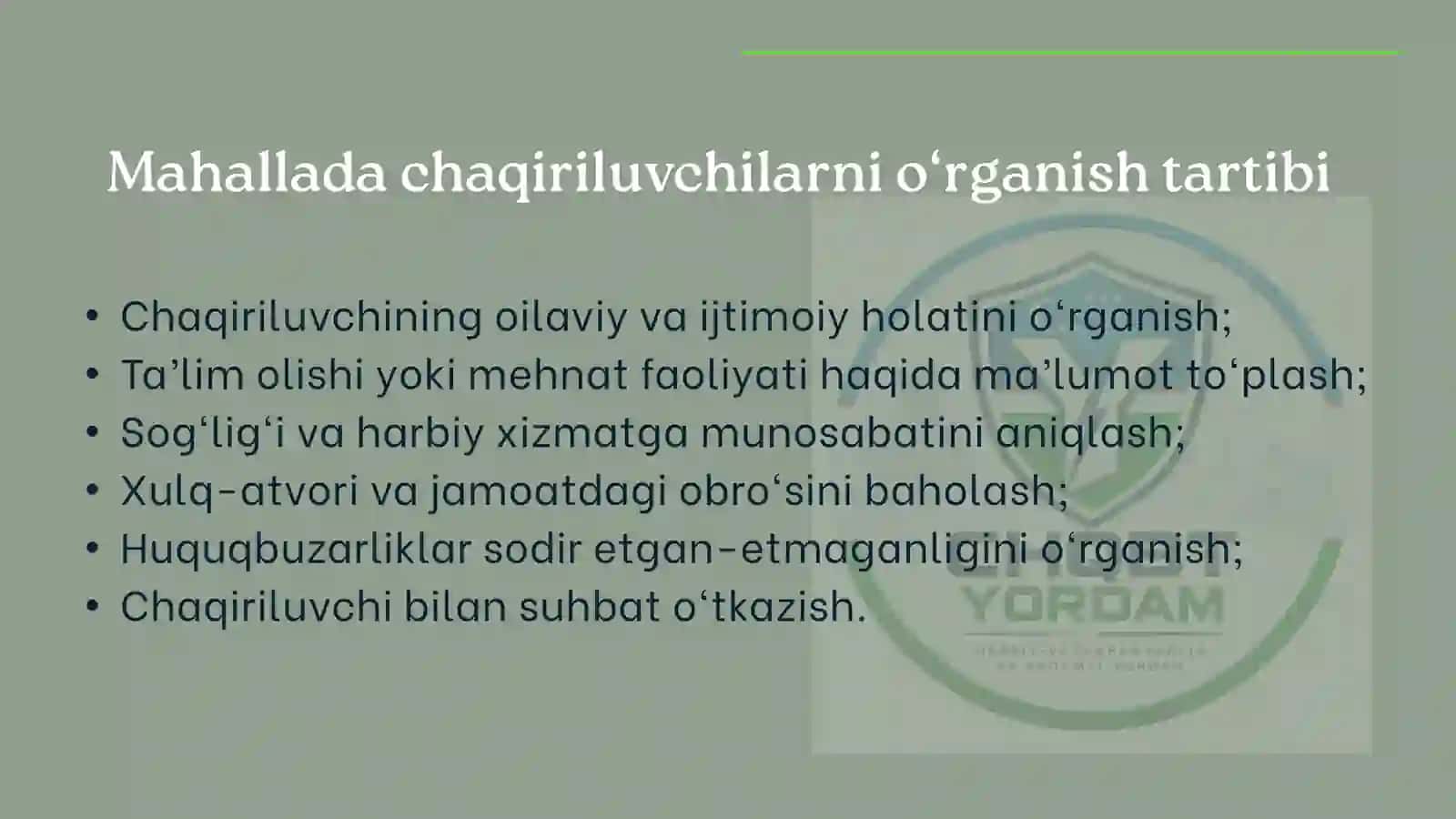 Muddatli harbiy xizmat va SCHR xizmatiga chaqirish tartibi 4