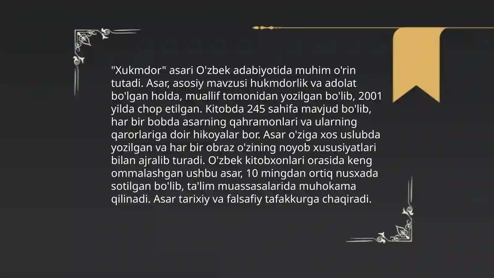 Makiavellining "Xukmdor"asari boʻyicha taqdimot 4