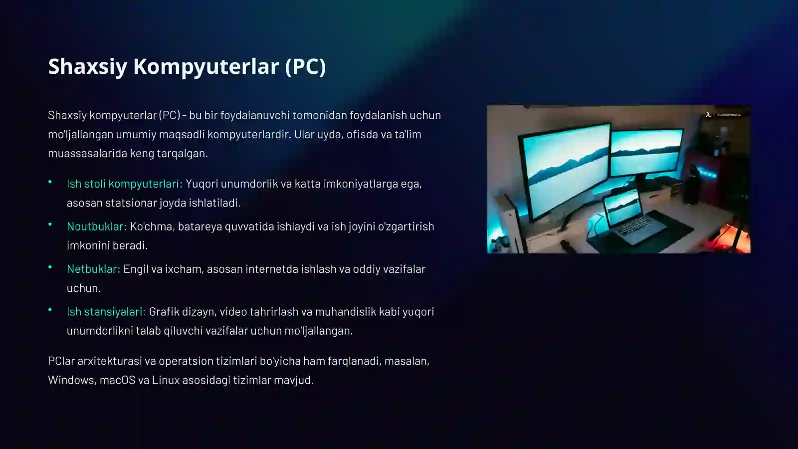 Kompyuter Turlari va Texnologik Innovatsiyalar 4