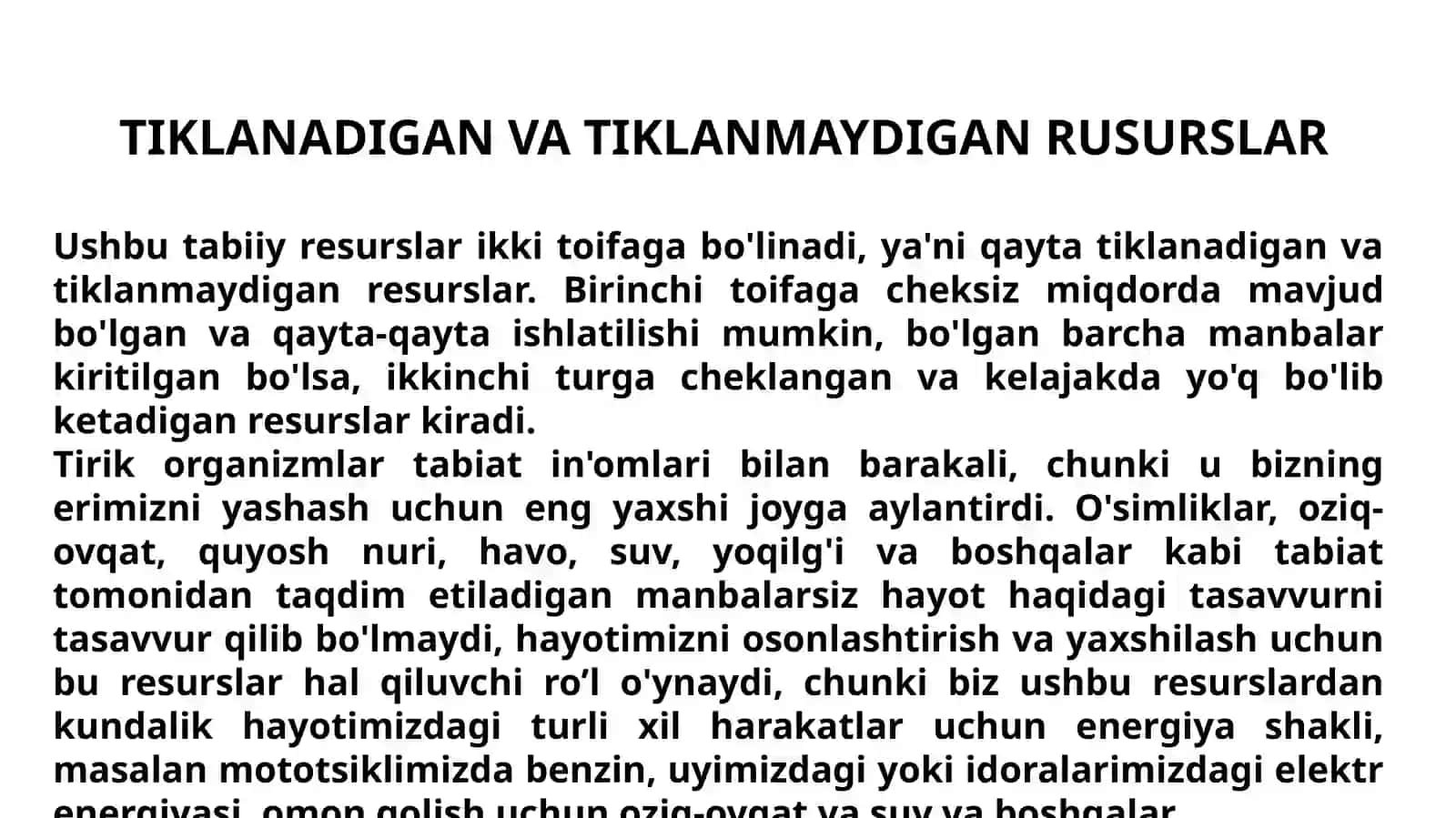 Energetika zaxiralardan foydalanish jarayonlari 4
