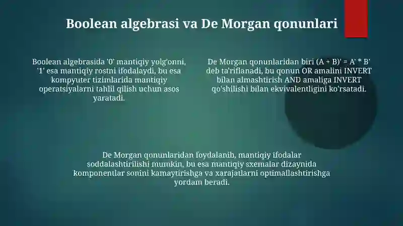 Asosiy logik qurilmalar 4