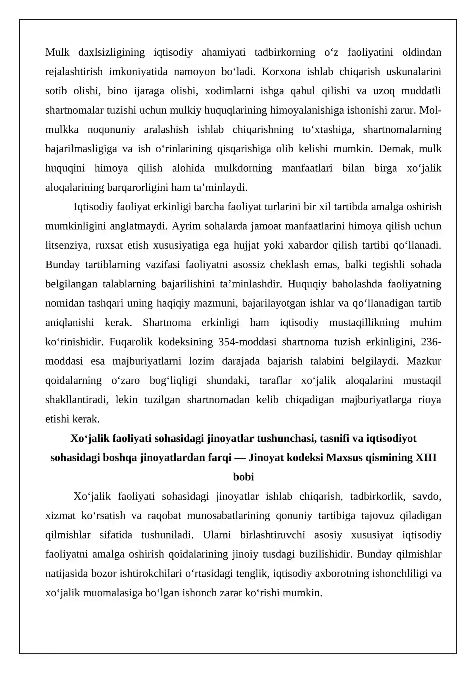 Xo‘jalik faoliyati sohasidagi jinoyatlar 4