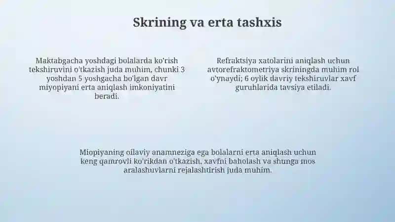 Rivojlanib boruvchi miopiyadan nogiron bo'lib qolishning profilaktikasi 4