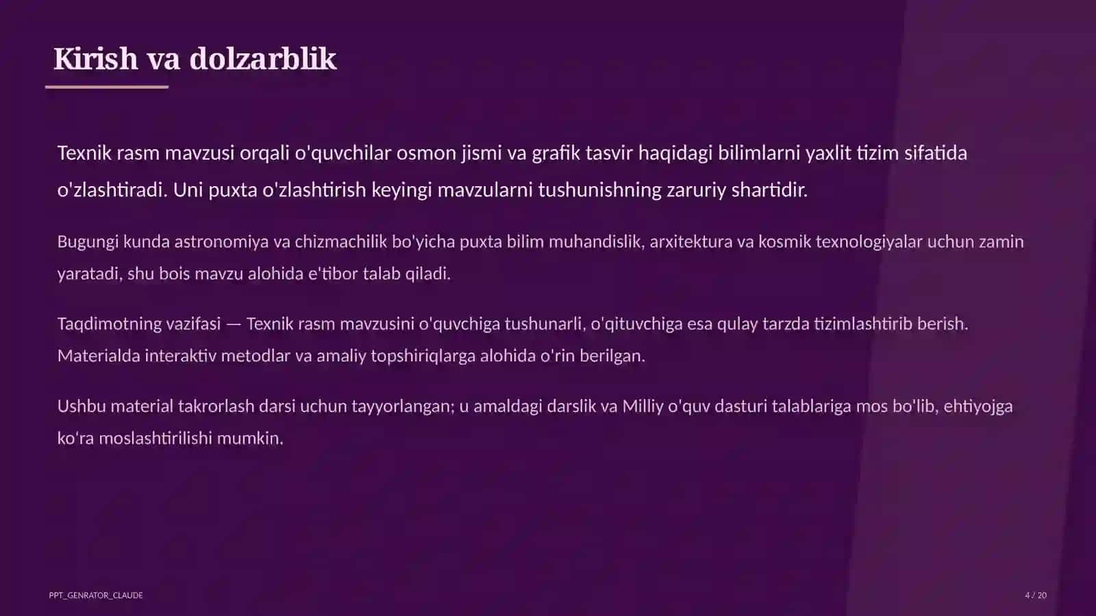 Texnik rasm (8-sinf) 2