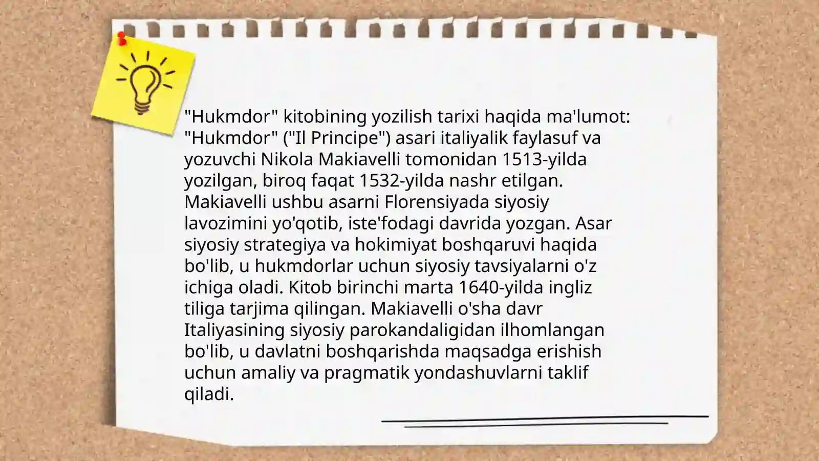 Makiavellining Hukmdor asari 4