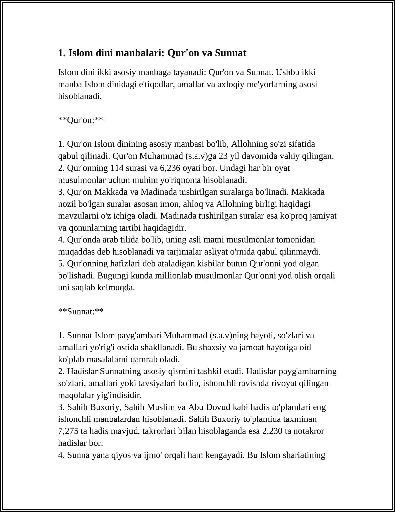 ISLOM DINI MANBALARI VA AQIDAVIY MAKTABLAR 4
