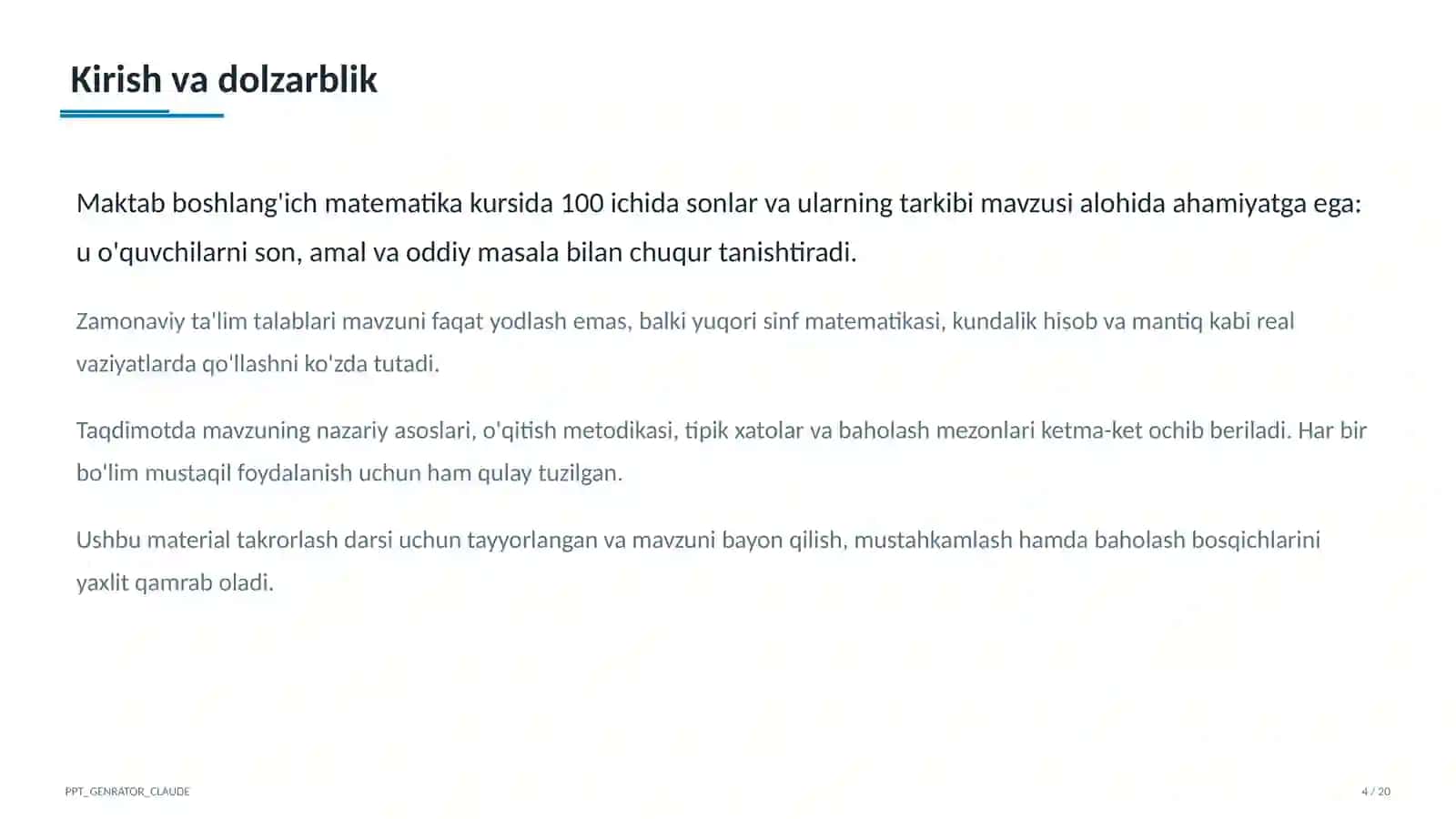 100 ichida sonlar va ularning tarkibi (2-sinf) 2
