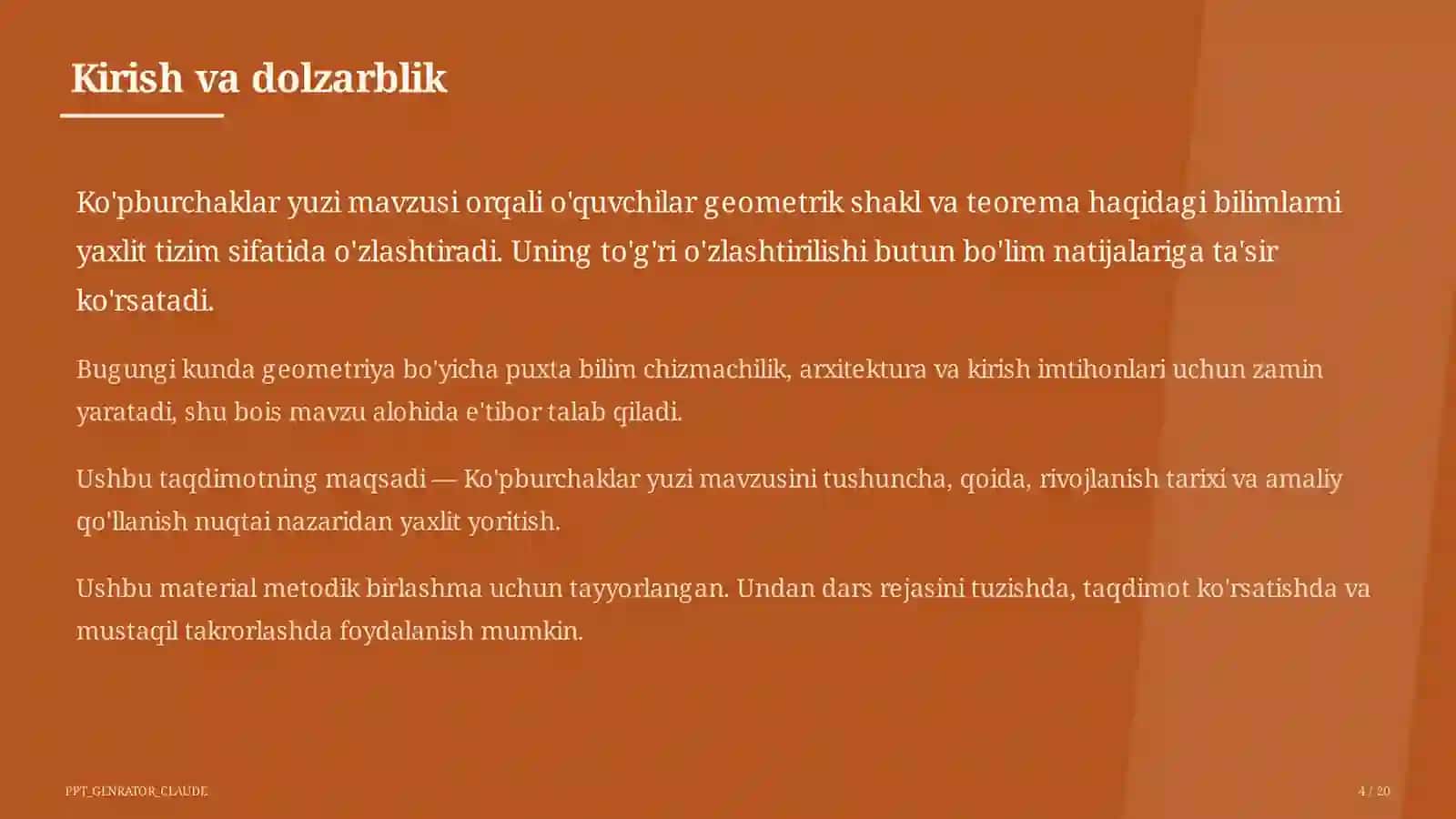 Ko'pburchaklar yuzi (8-sinf) 4