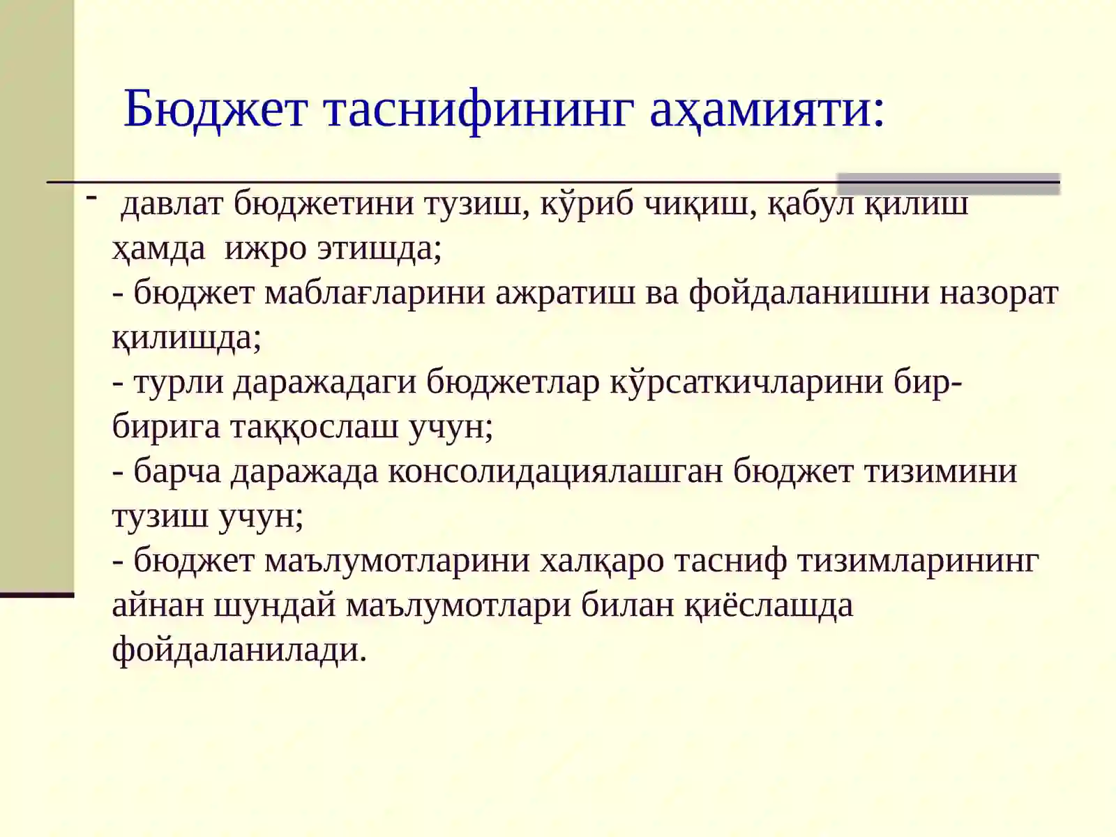 Бюджет таснифи 4