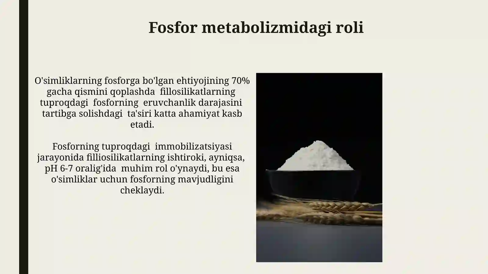 Buyuraklarning kalsiy, fosfor va bimarbanat almashinuvidagi ahamiyat 4