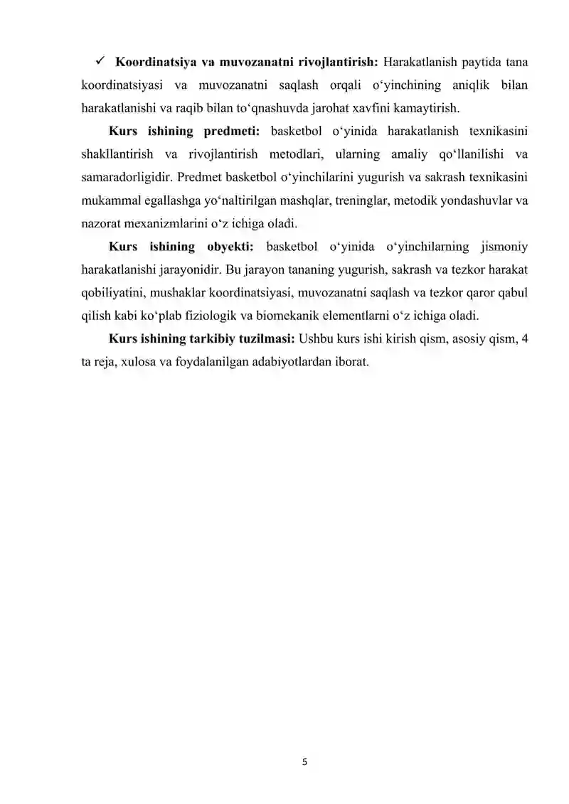 Basketbol o‘yinida harakatlanish (yugurish, sakrash) texnikasini o‘rgatish 4