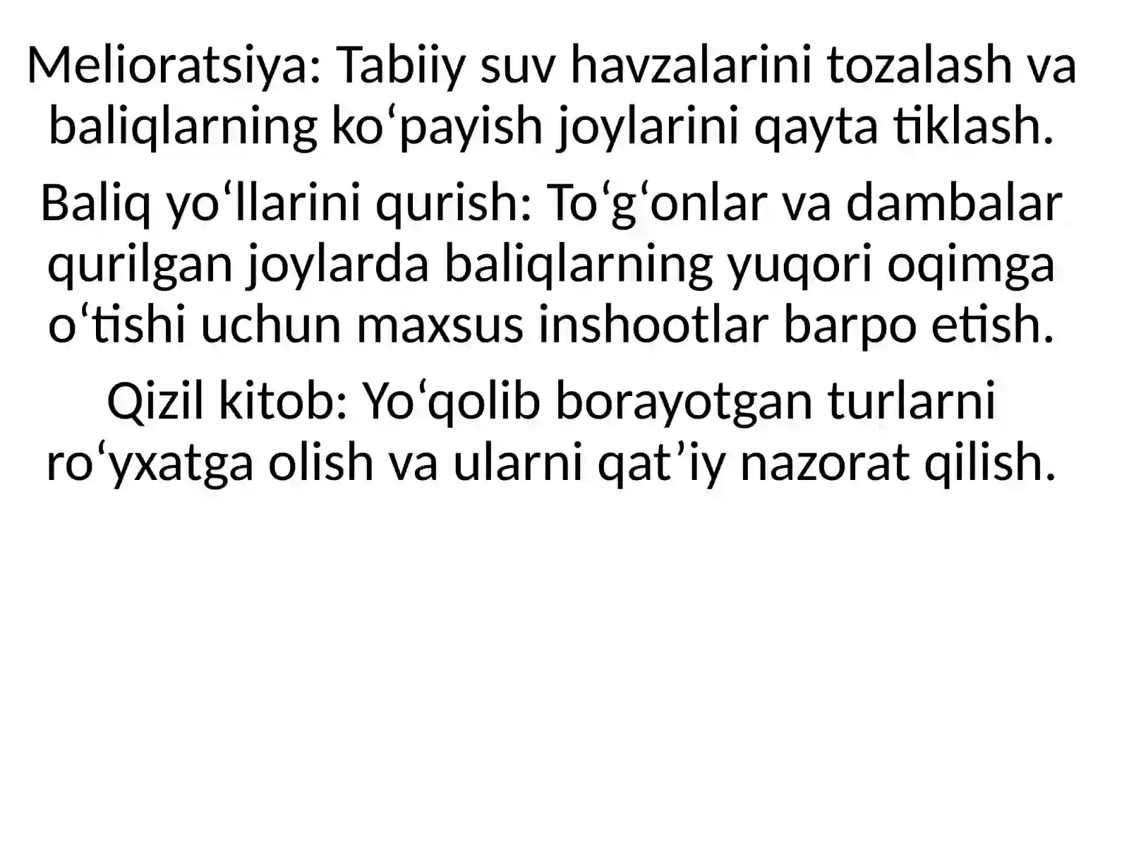 Baliqliklarni muhofaza qilish 4