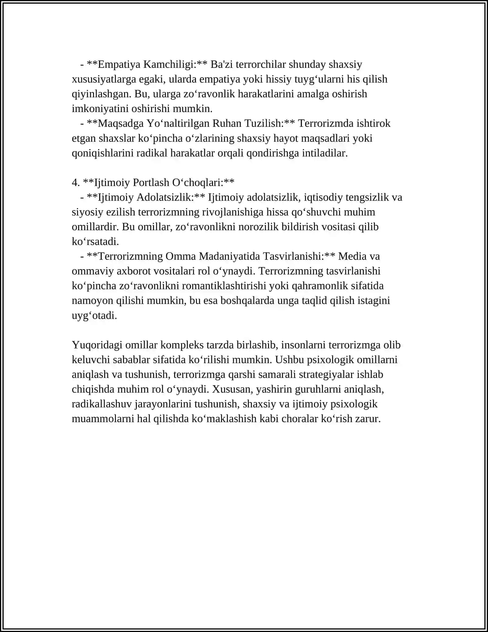 JAMOAT SALOMATLIK TEXNKUMI MUSTAQIL ISH 4