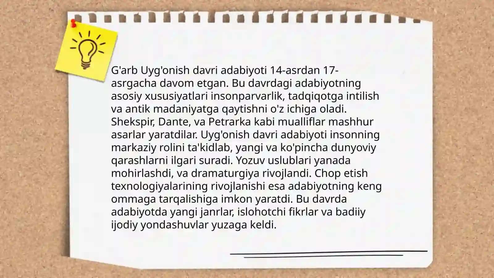 Sharq va g'arb renessans adabiyotini qiyosiy o'rganish.Uyg'onish davri badiiy tafakkur tipologiyasi 4