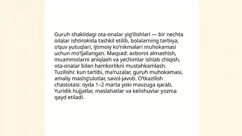 Yakka tartibdagi oilaviy konsultatsiyalar 4