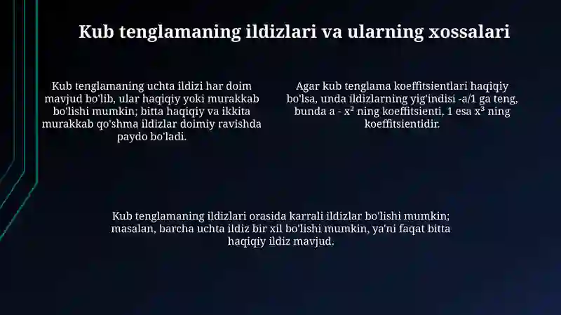Kub tenglama 4
