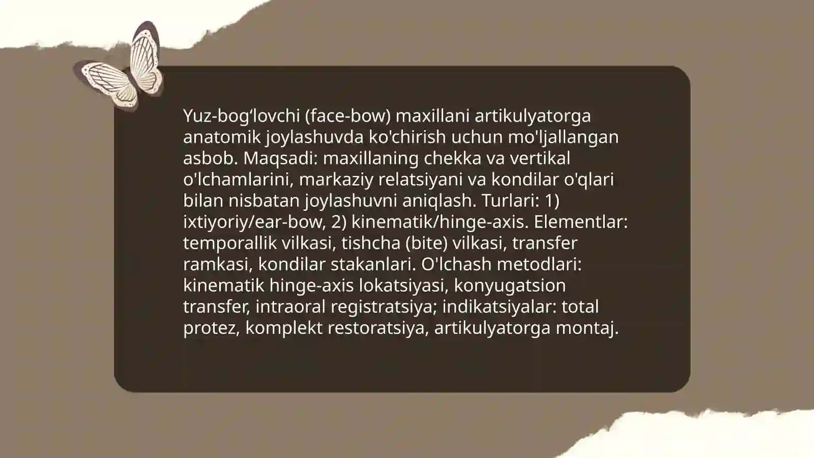 Artikulyatorlar va ularning turlari va qoʻllanilishi 4