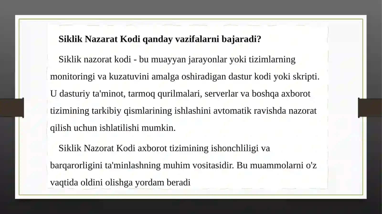 BUXORO DAVLAT PEDAGOGIKA INSTITUTI 1MI-22IMS GURUH TALABASI 4
