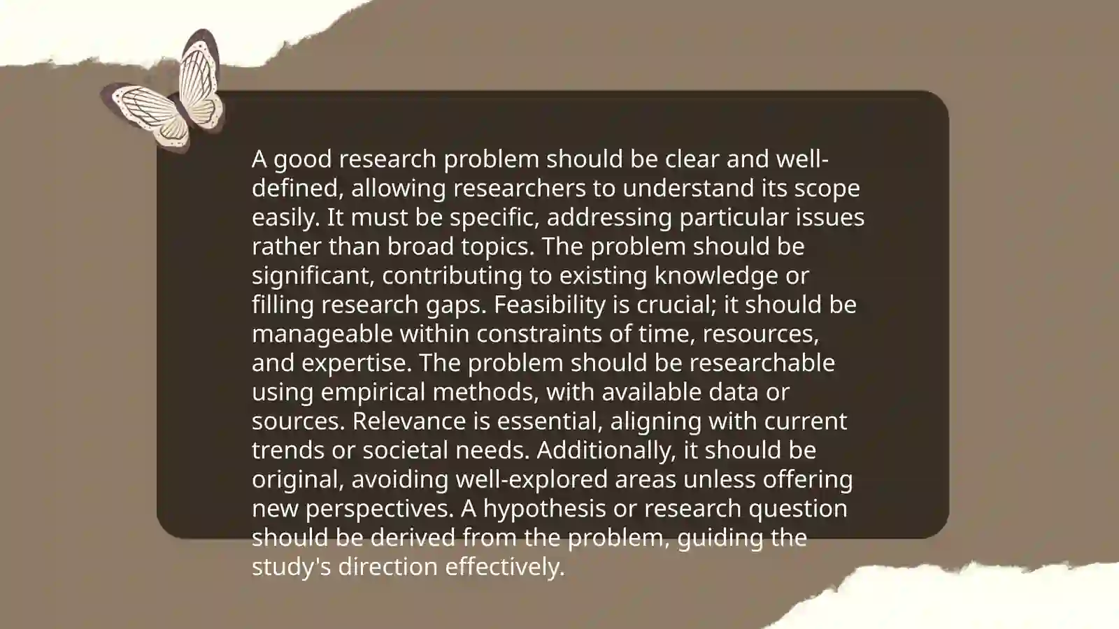 Components of scientific research problem 4