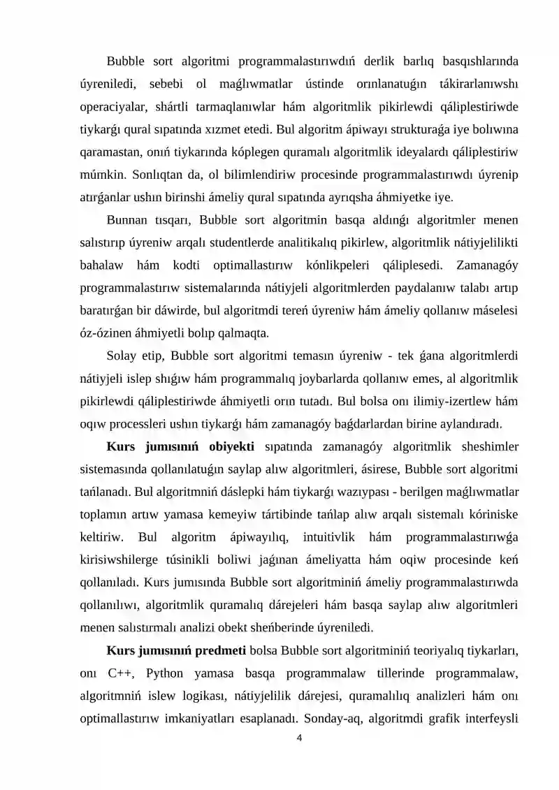 Bubble sort algoritmi 4