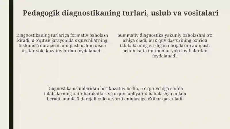 Pedagogik diagnostika 4