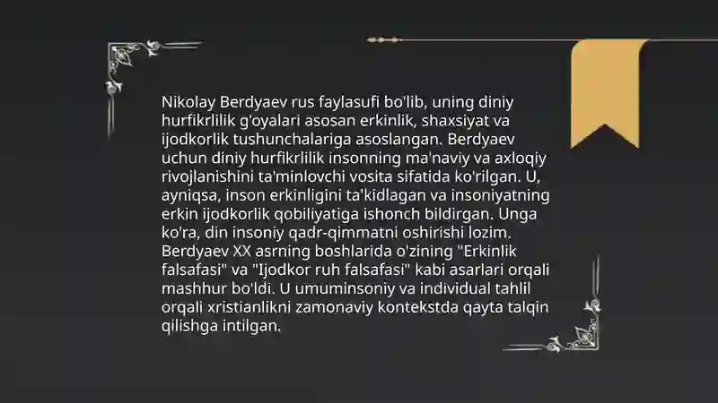 Din va hurfikrlilik 4