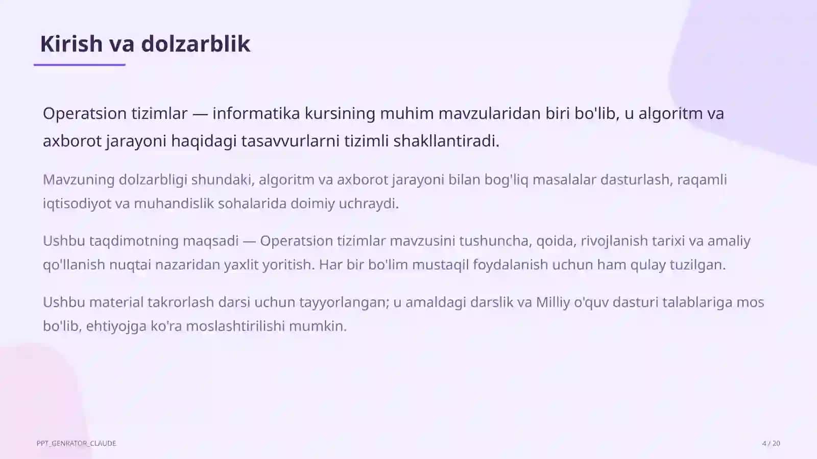 Operatsion tizimlar (6-sinf) 4