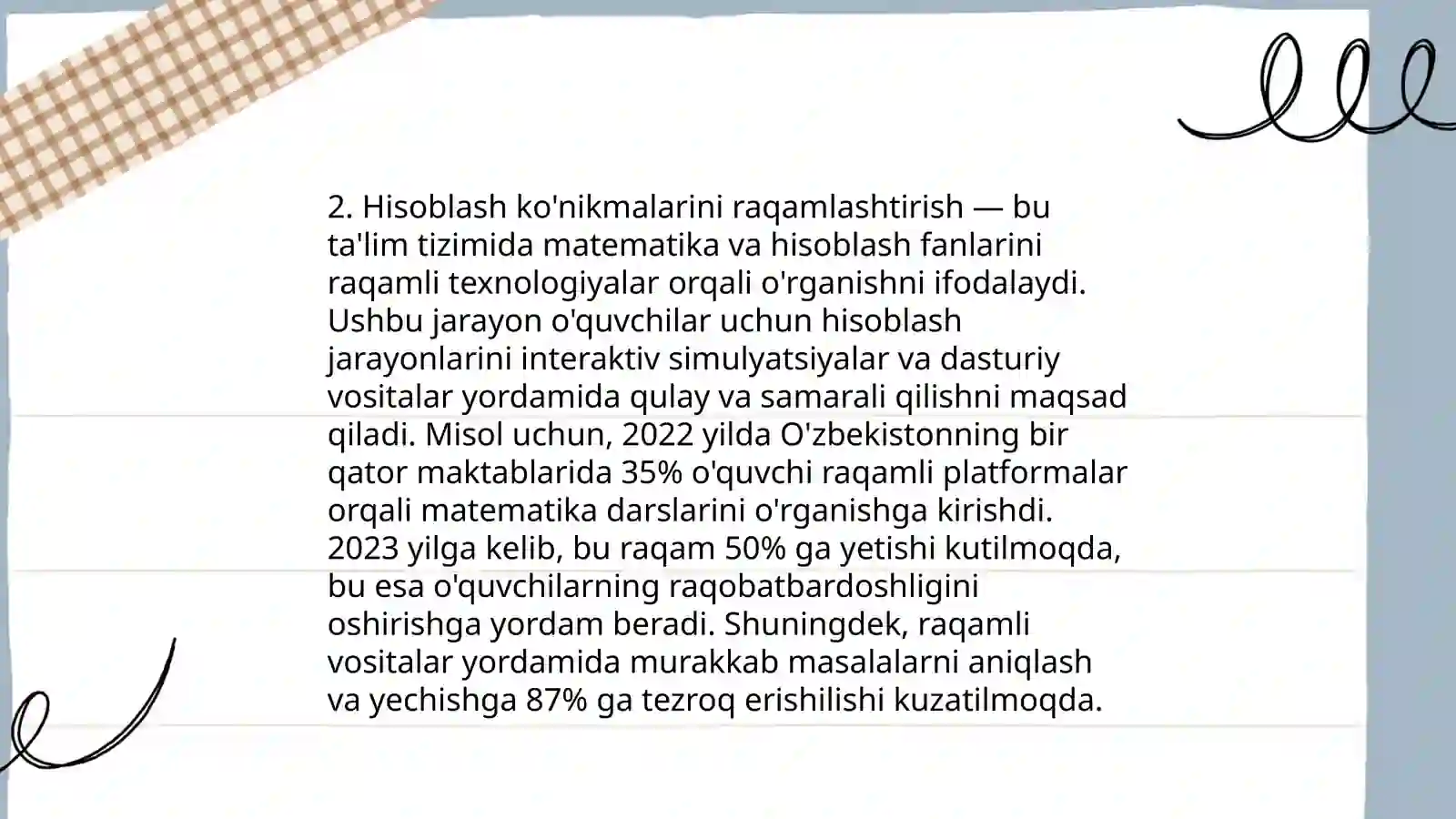 Matematik diktantlar va raqamli savodxonlik 4